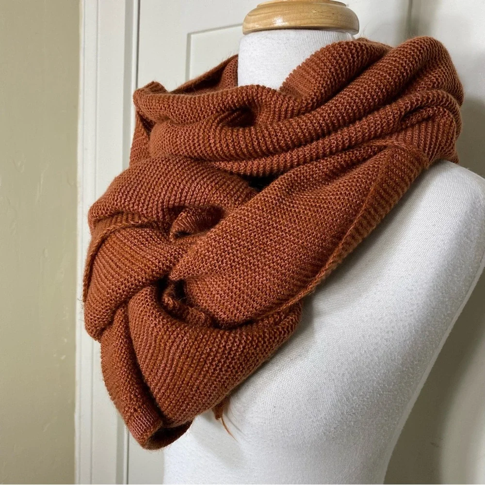 Prana Elle Knit Burnt Orange Fall Winter Knit Scarf STYLE#U63190698